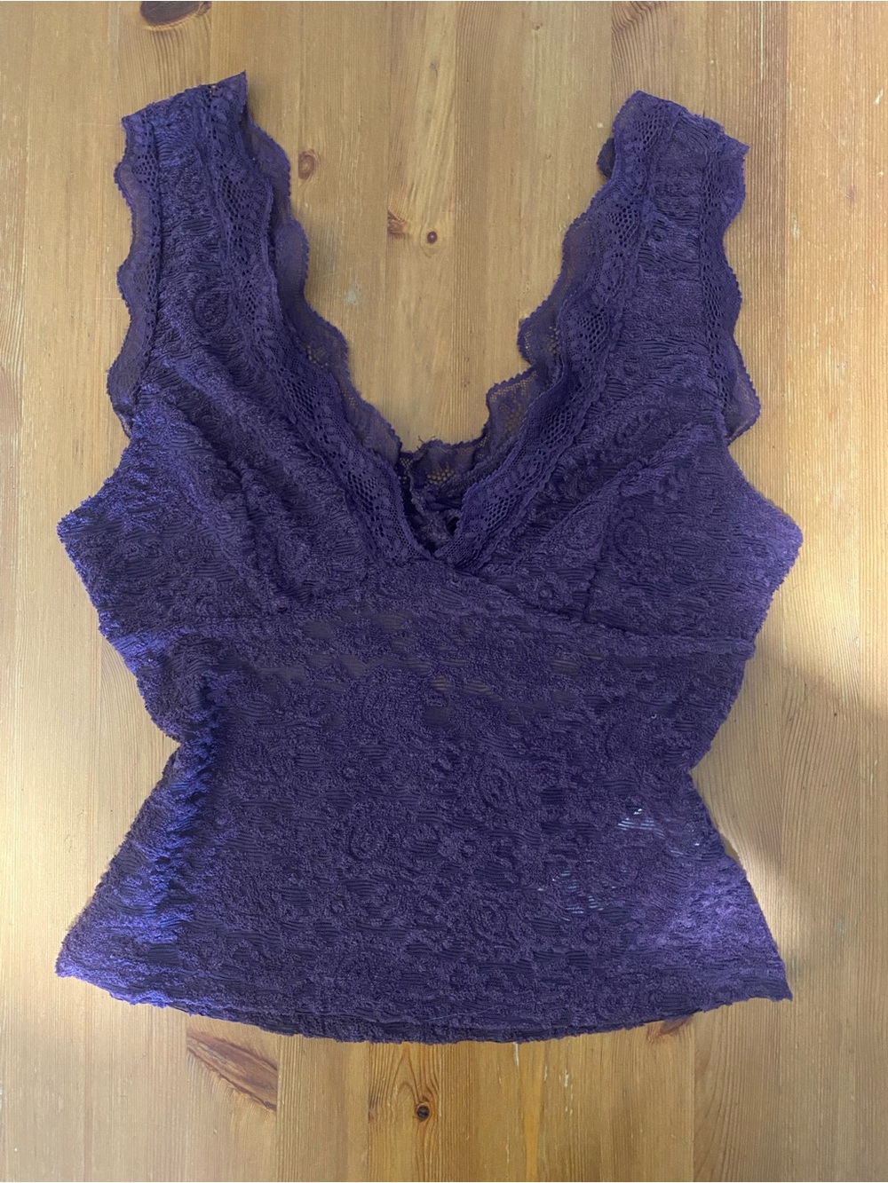 SHEIN Purple Lace Tank